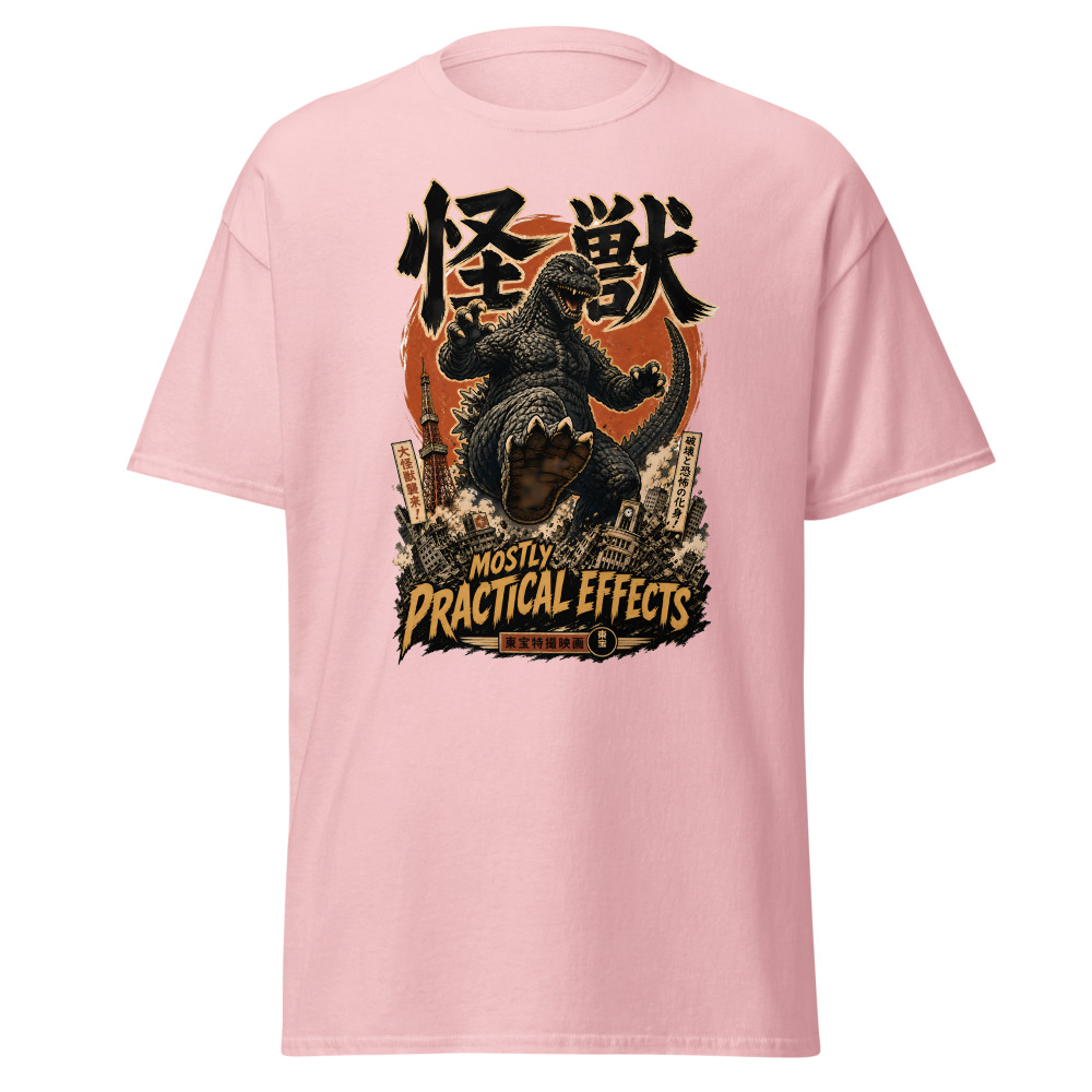 Retro Kaiju Monster T-Shirt | Mostly Practical Effects Japanese Tee - Image 7