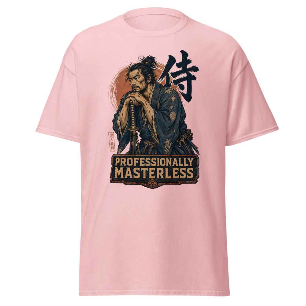 Funny Samurai T-Shirt | Professionally Masterless Ukiyo-e Ronin Tee - Image 7