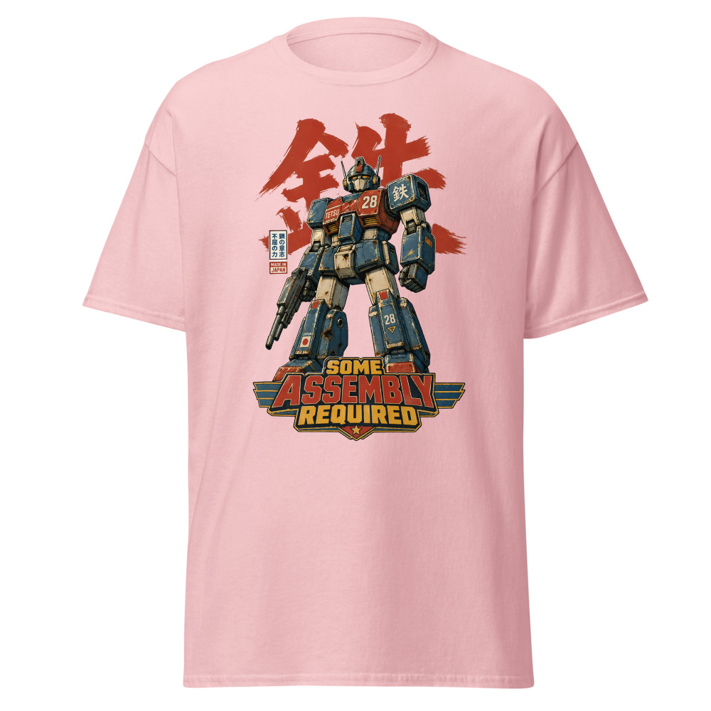 Retro Mecha Robot T-Shirt | Some Assembly Required Japanese Tee - Image 7