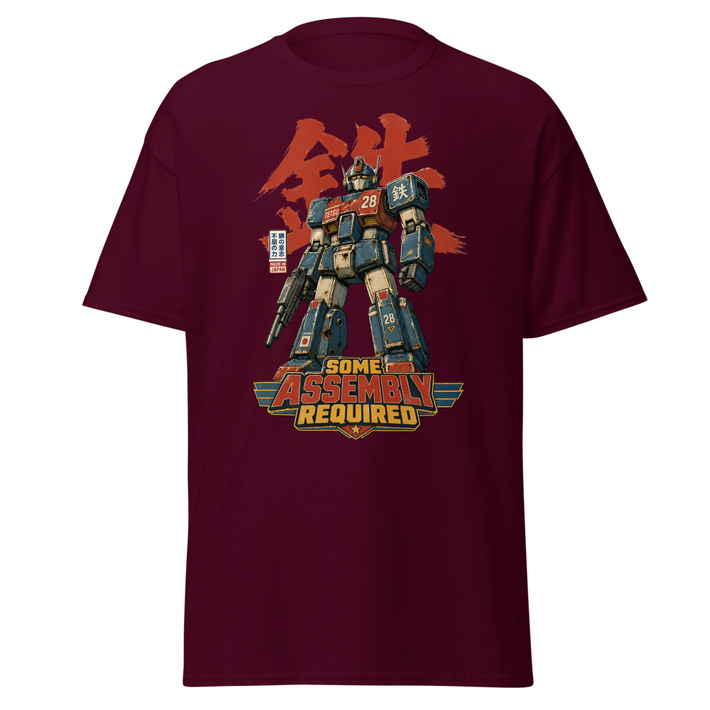 Retro Mecha Robot T-Shirt | Some Assembly Required Japanese Tee - Image 8