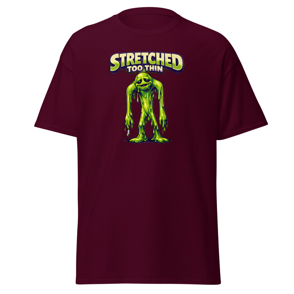 Retro Alien Toy T-Shirt | Stretched Too Thin Vintage 80s Sci-Fi Tee - Image 8