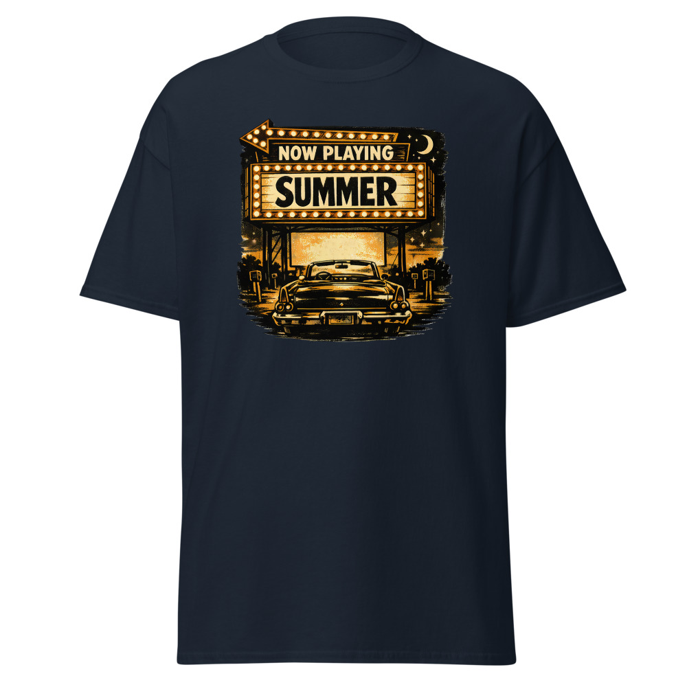 Retro Drive-In T-Shirt | Now Playing Summer Vintage Movie Night Tee - Image 9