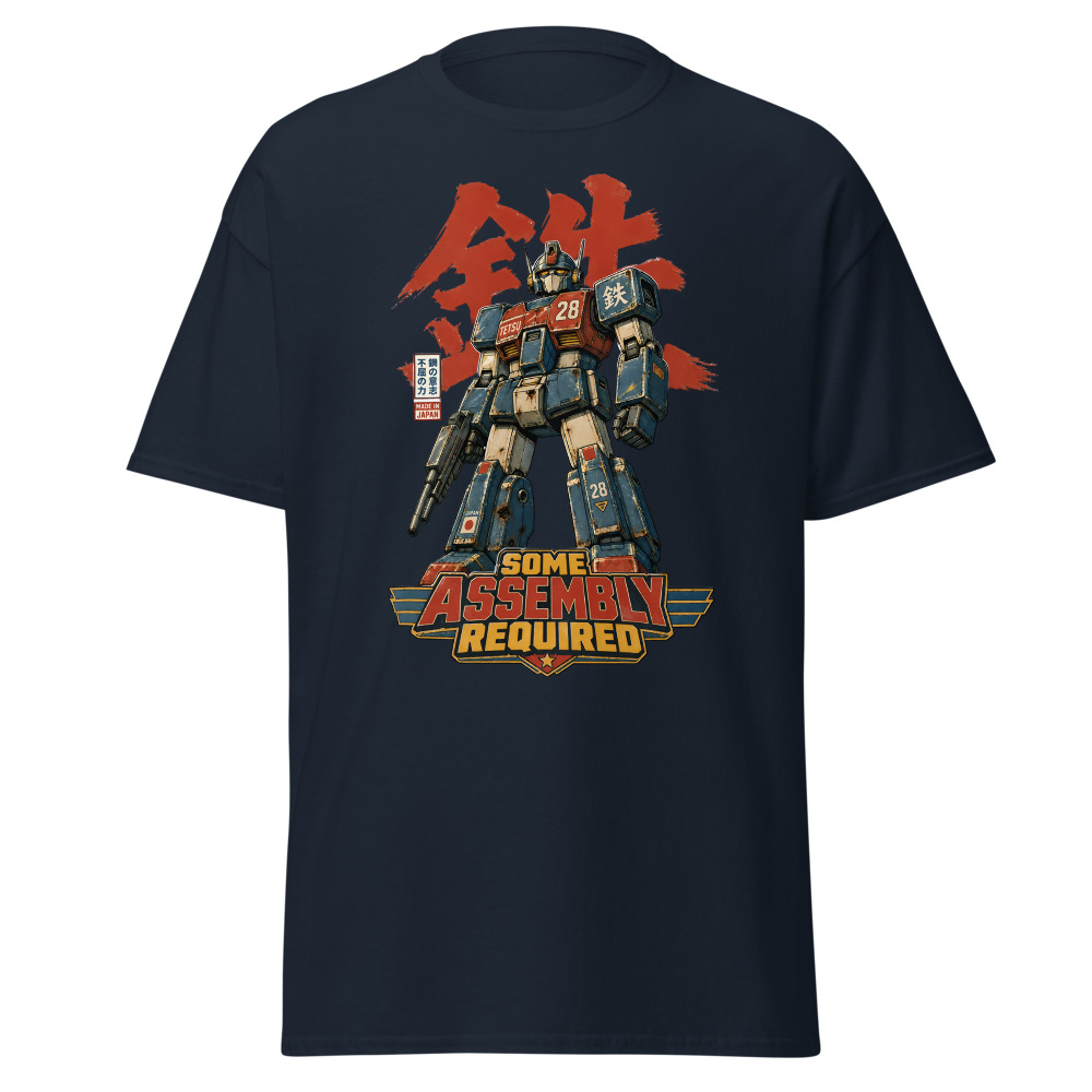 Retro Mecha Robot T-Shirt | Some Assembly Required Japanese Tee - Image 9