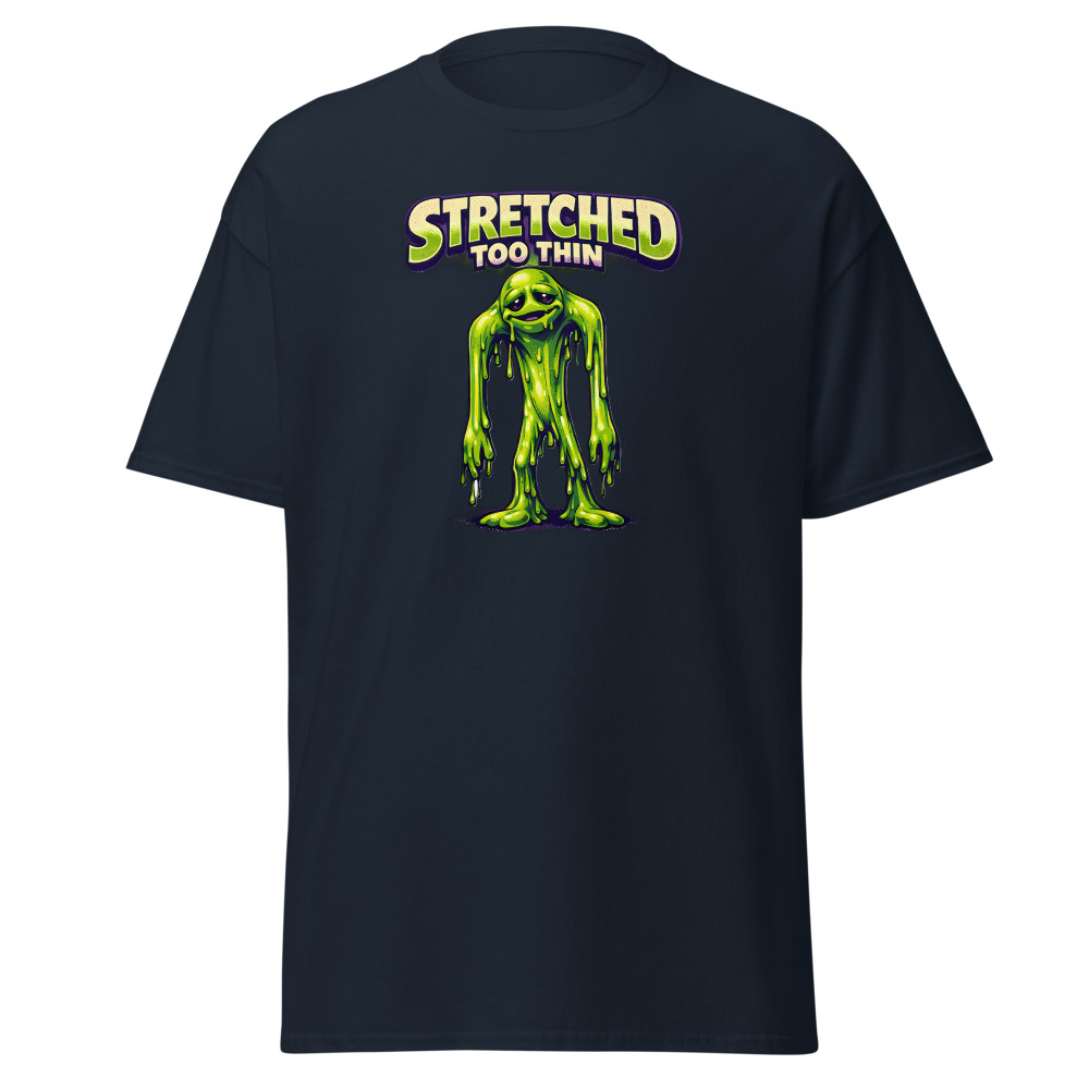 Retro Alien Toy T-Shirt | Stretched Too Thin Vintage 80s Sci-Fi Tee - Image 9