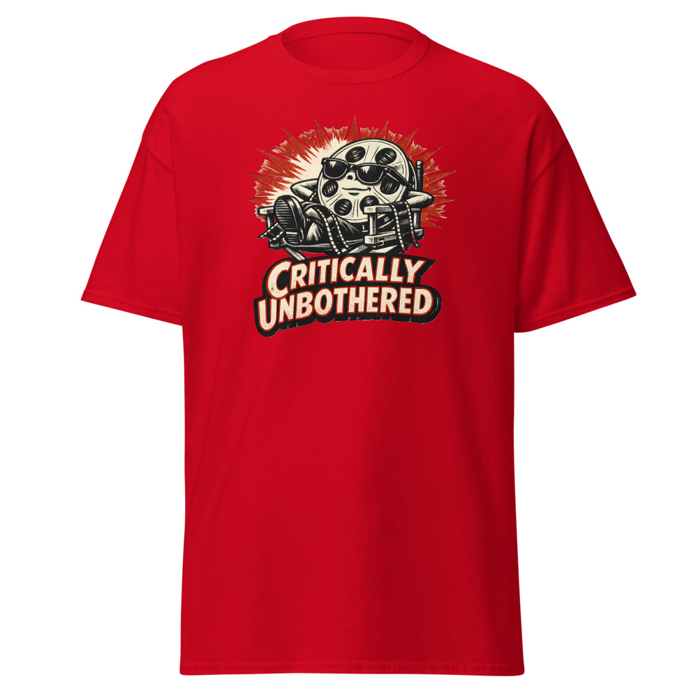 Funny Film Reel T-Shirt | Critically Unbothered Retro Cinema Tee - Image 10