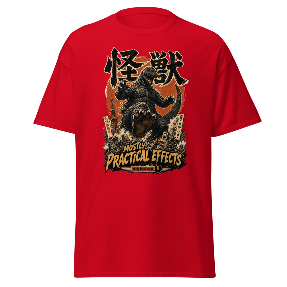 Retro Kaiju Monster T-Shirt | Mostly Practical Effects Japanese Tee - Image 10