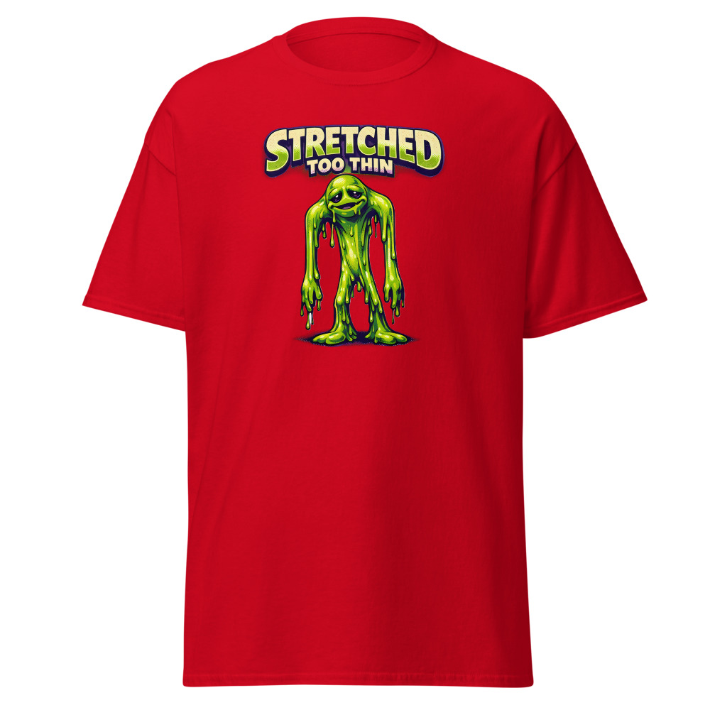 Retro Alien Toy T-Shirt | Stretched Too Thin Vintage 80s Sci-Fi Tee - Image 10