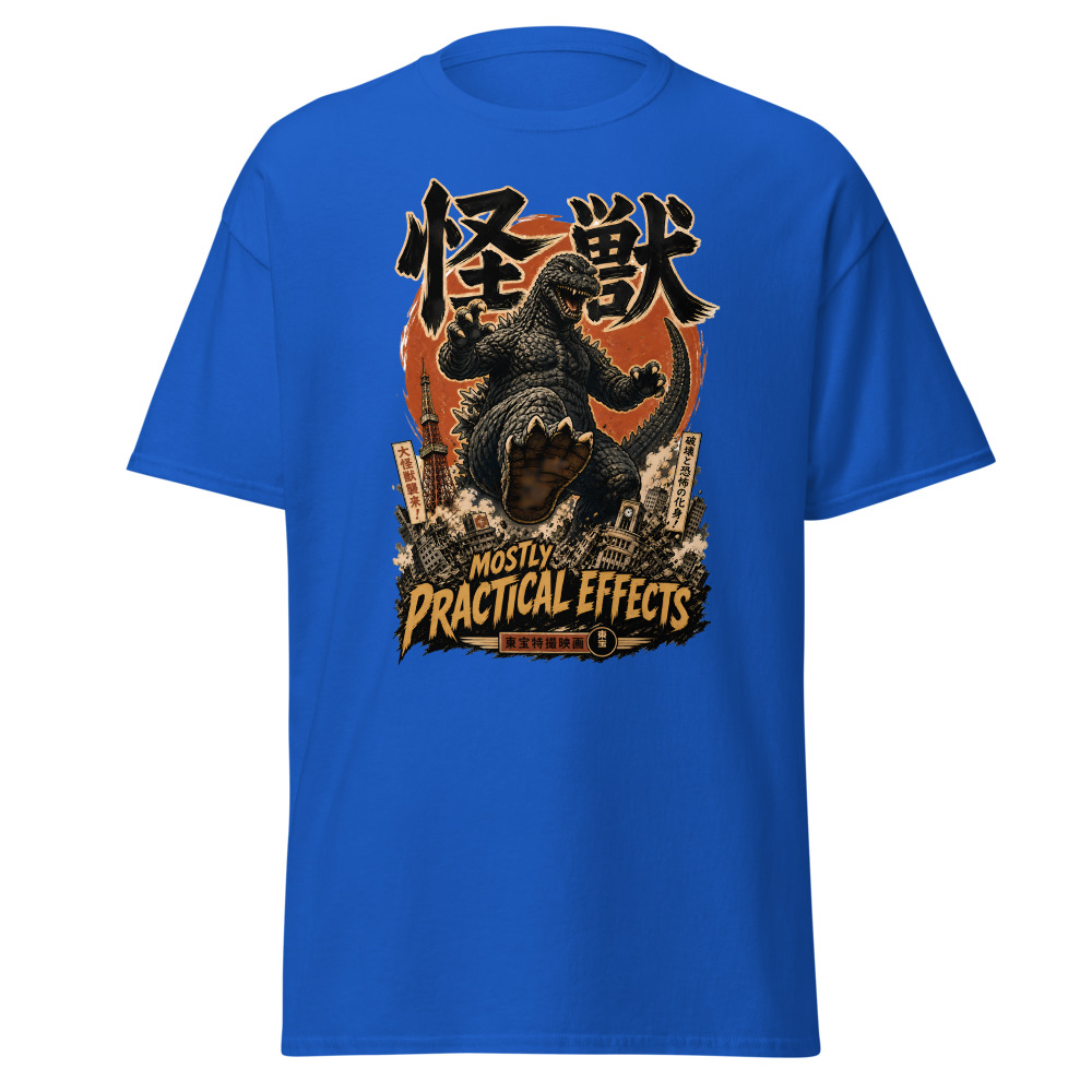Retro Kaiju Monster T-Shirt | Mostly Practical Effects Japanese Tee - Image 11