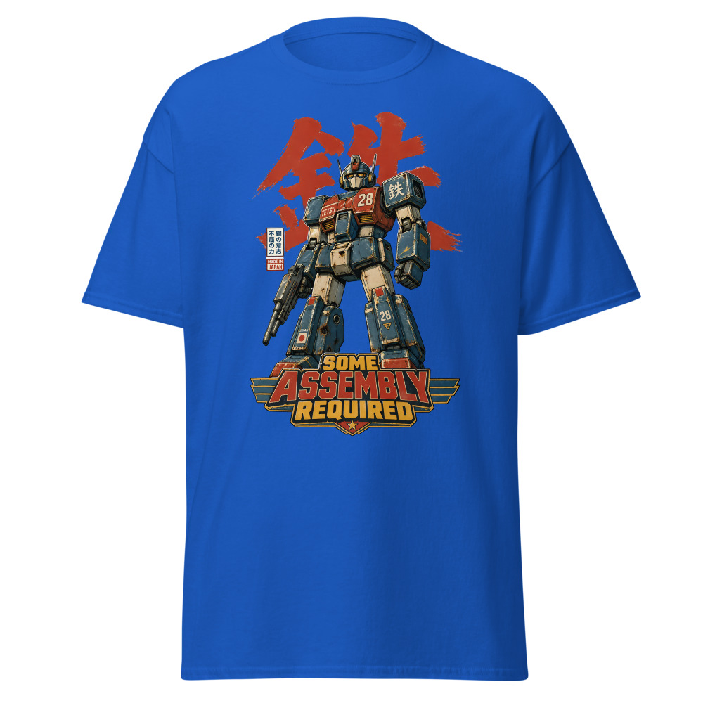 Retro Mecha Robot T-Shirt | Some Assembly Required Japanese Tee - Image 11