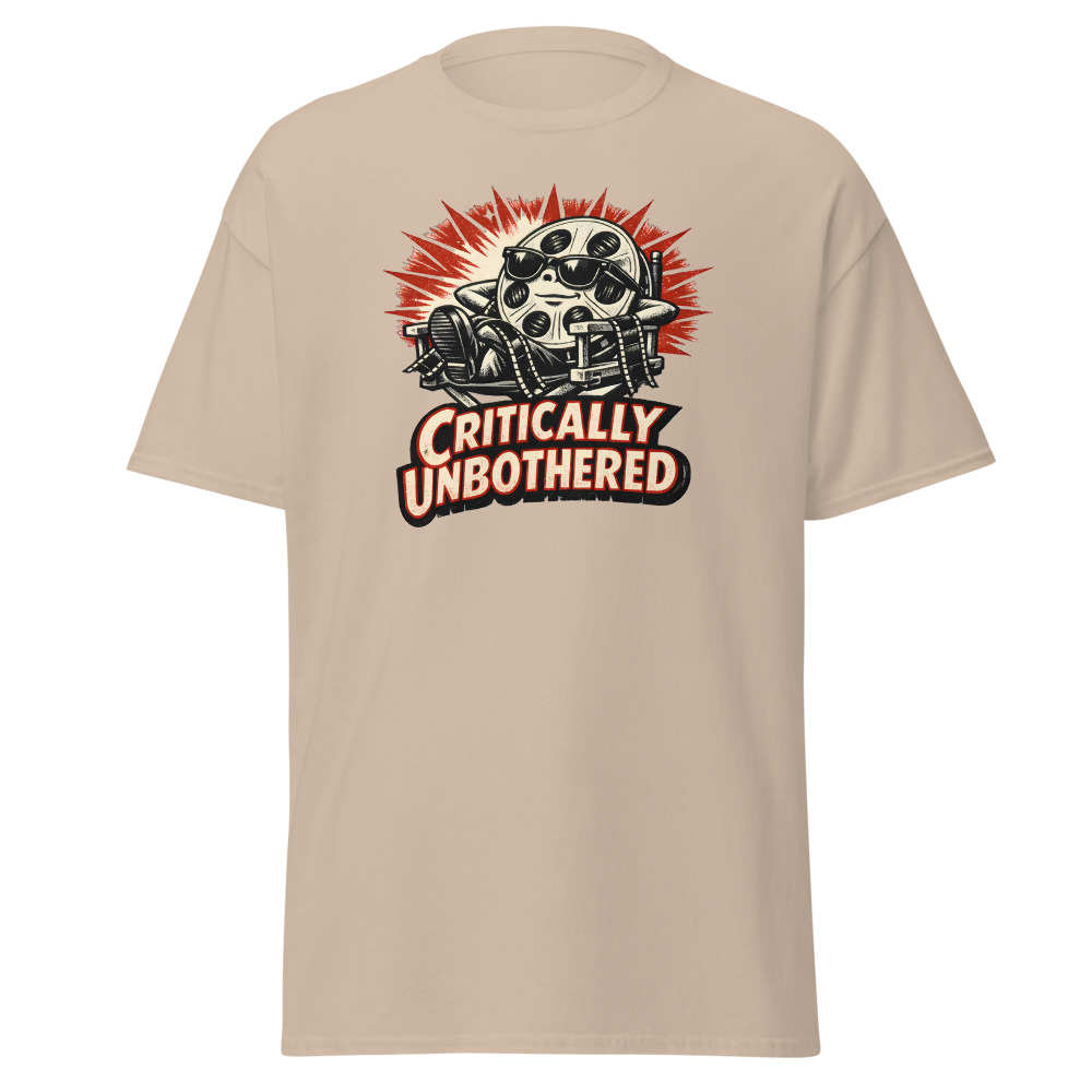 Funny Film Reel T-Shirt | Critically Unbothered Retro Cinema Tee - Image 12