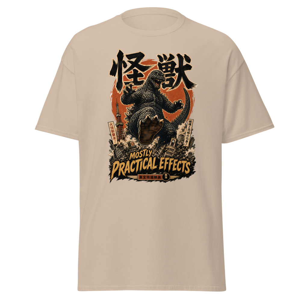 Retro Kaiju Monster T-Shirt | Mostly Practical Effects Japanese Tee - Image 12