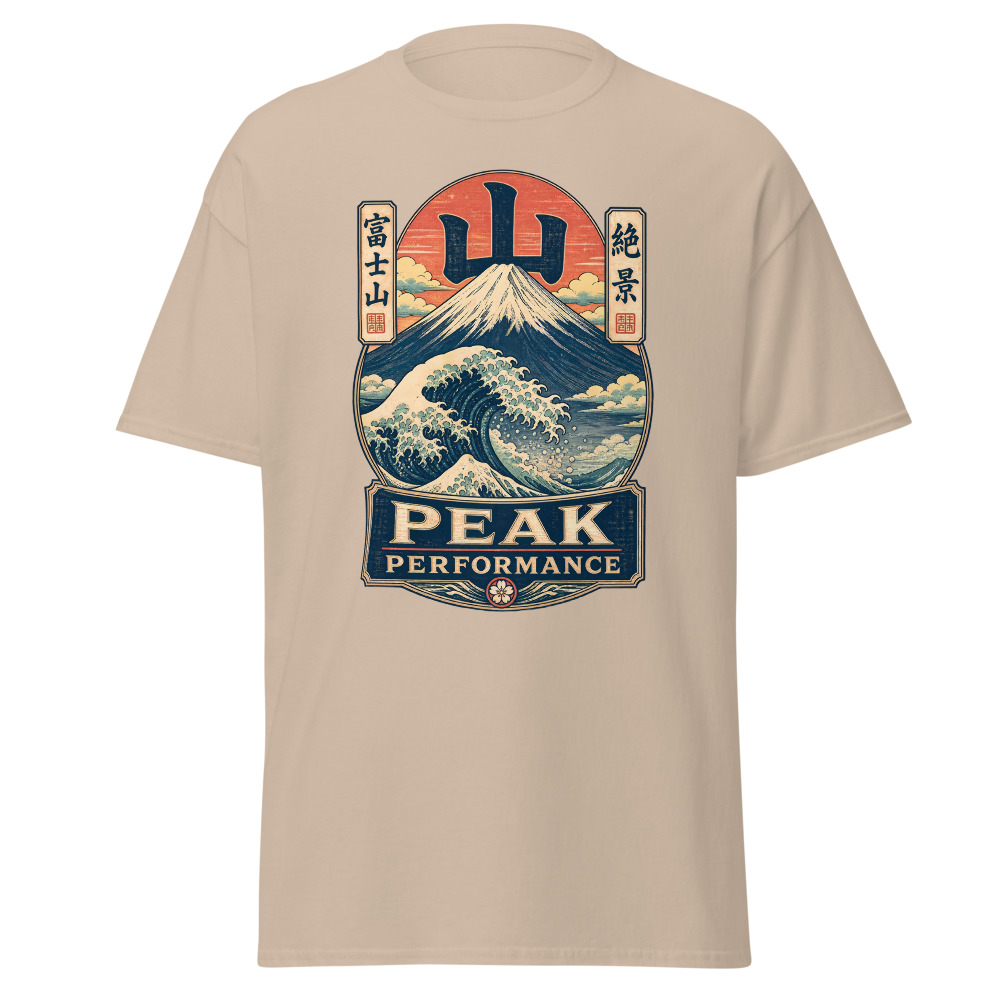 Retro Mount Fuji T-Shirt | Peak Performance Ukiyo-e Woodblock Tee - Image 12