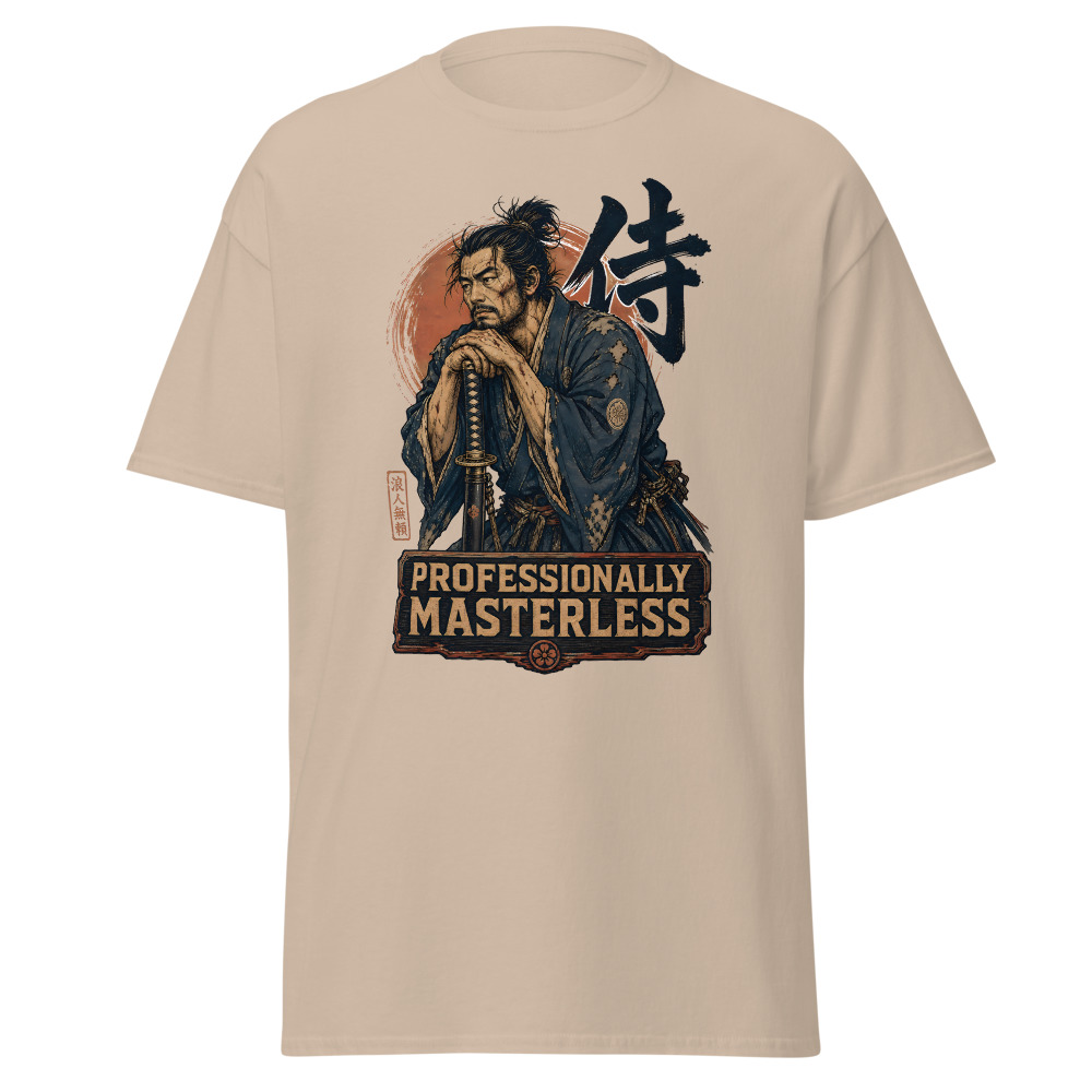 Funny Samurai T-Shirt | Professionally Masterless Ukiyo-e Ronin Tee - Image 12