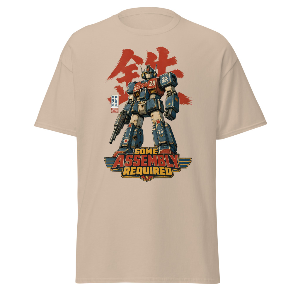 Retro Mecha Robot T-Shirt | Some Assembly Required Japanese Tee - Image 12