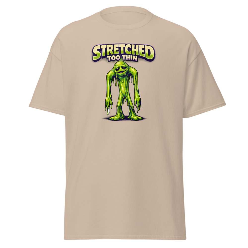Retro Alien Toy T-Shirt | Stretched Too Thin Vintage 80s Sci-Fi Tee - Image 12