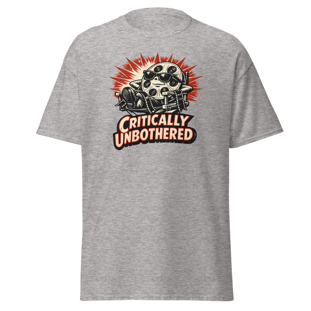 Funny Film Reel T-Shirt | Critically Unbothered Retro Cinema Tee - Image 13