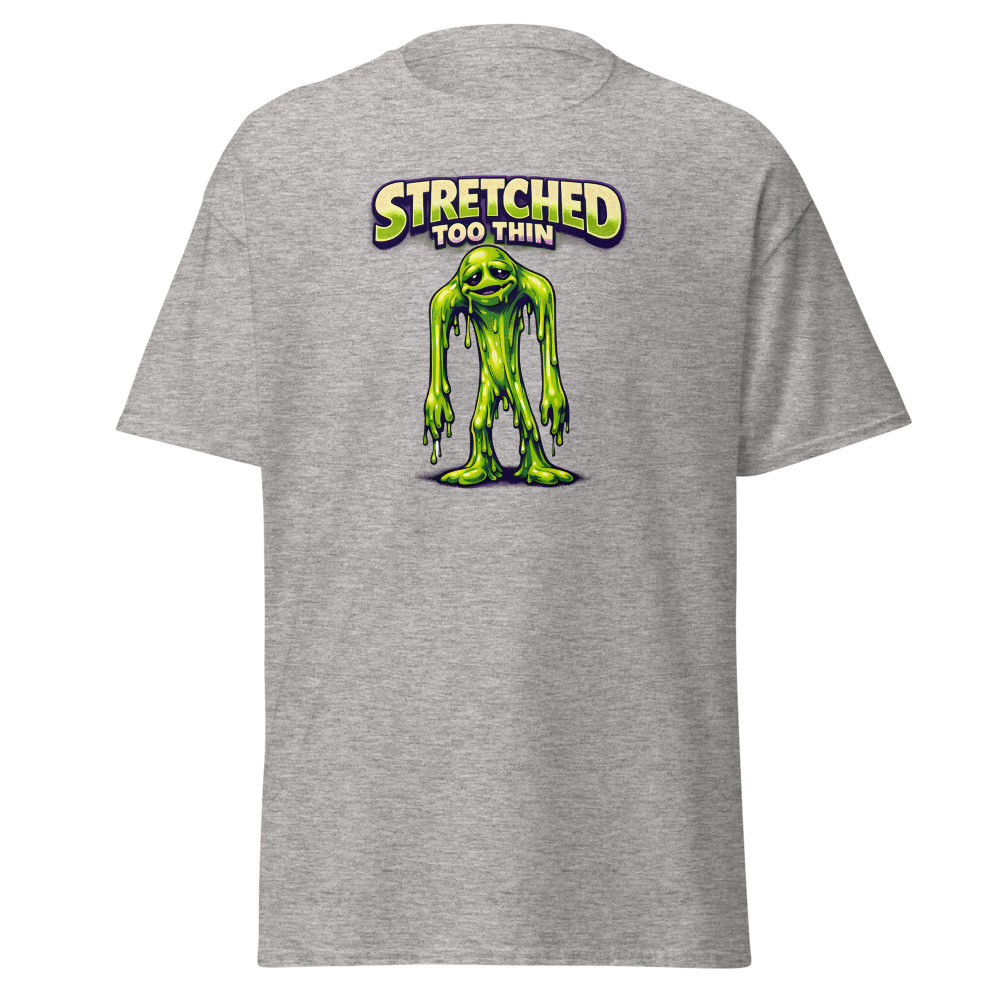 Retro Alien Toy T-Shirt | Stretched Too Thin Vintage 80s Sci-Fi Tee - Image 13