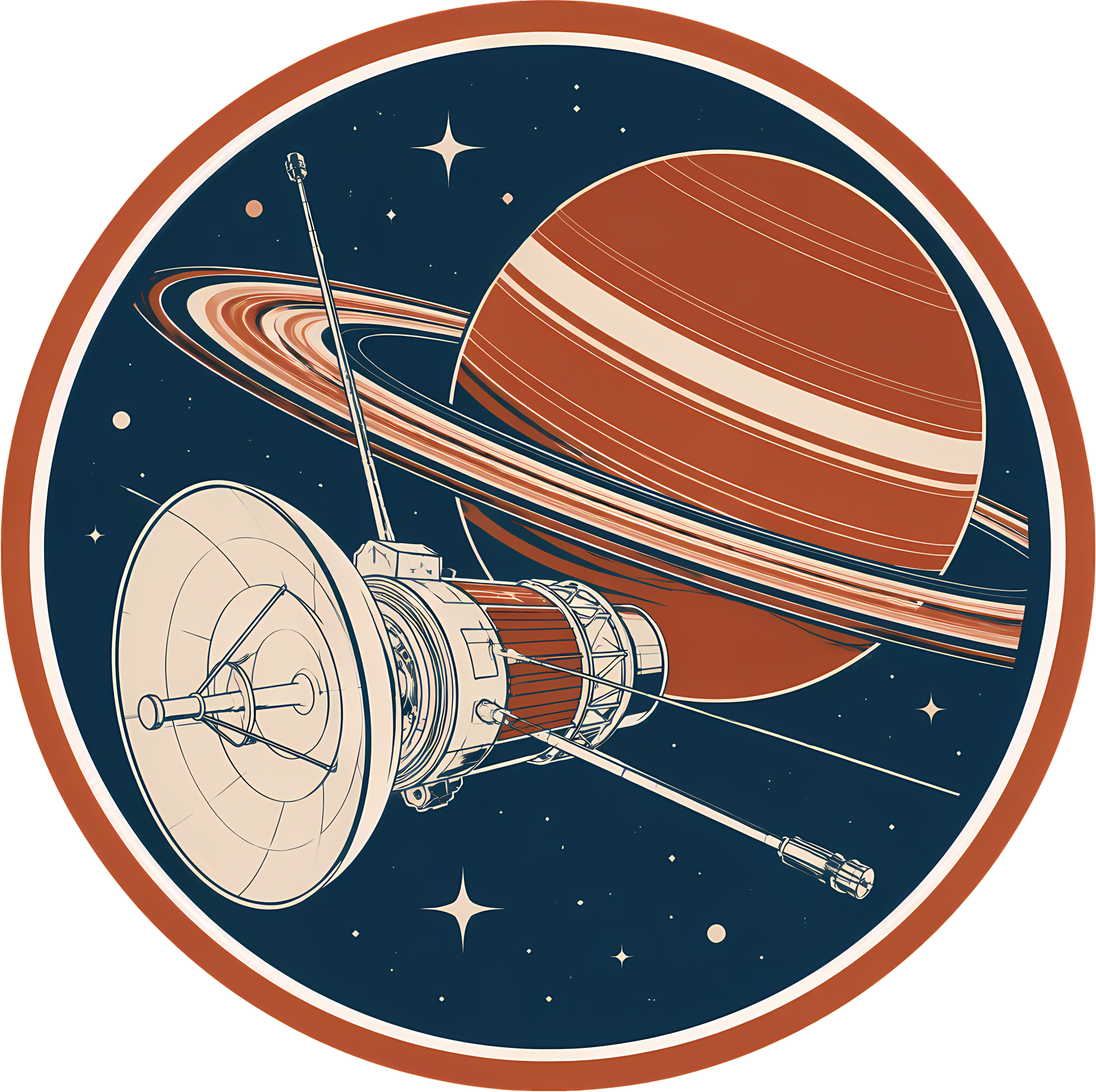 Retro Space Array T-Shirt | 1970s Deep Space Satellite Mission Tee - Image 2