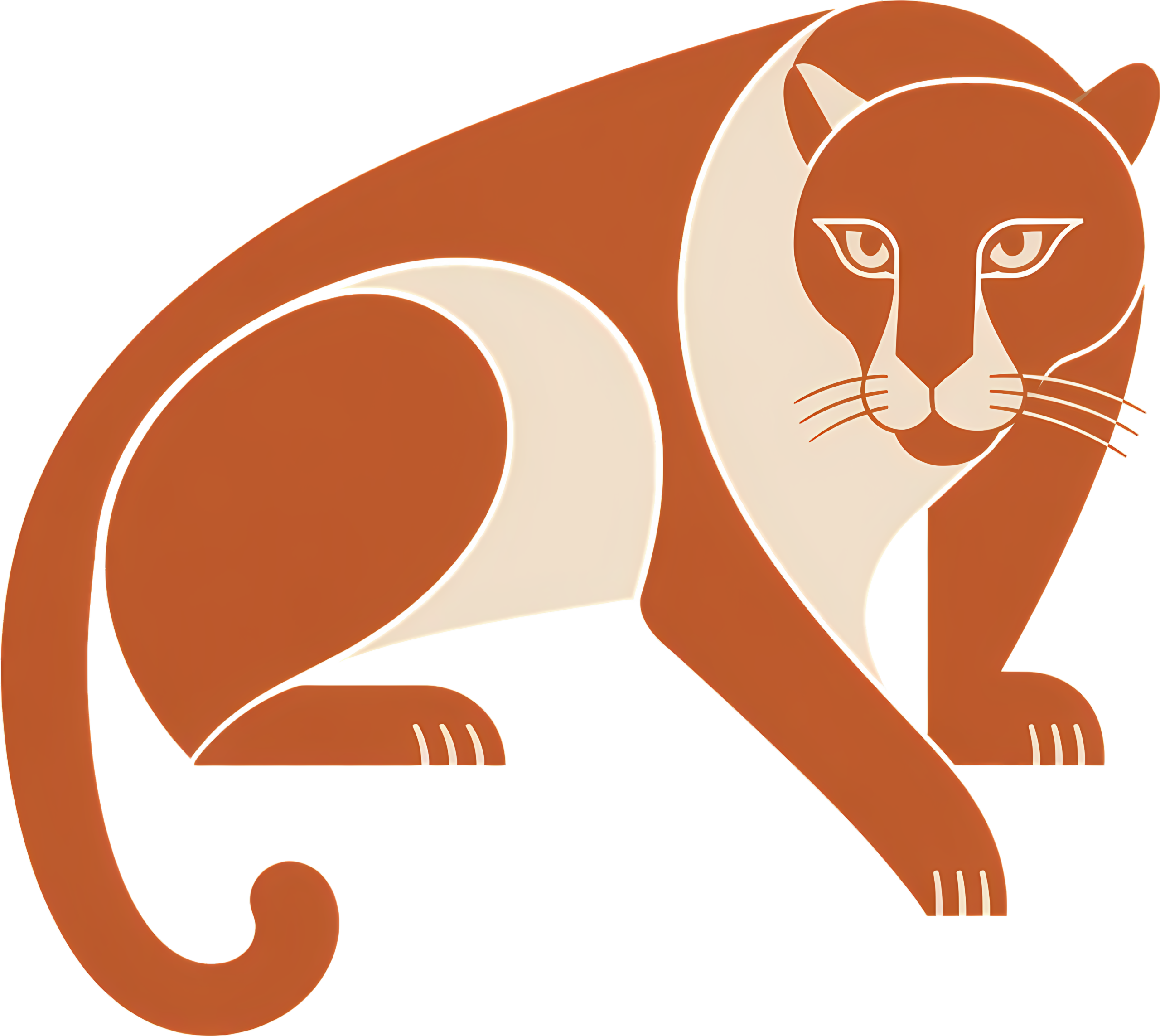 Mid-Century Panther T-Shirt | Retro Minimalist Big Cat Silhouette Tee - Image 2