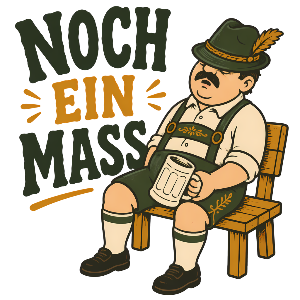 Vintage Oktoberfest T-Shirt | Noch Ein Mass Sleeping Beer Fan Tee