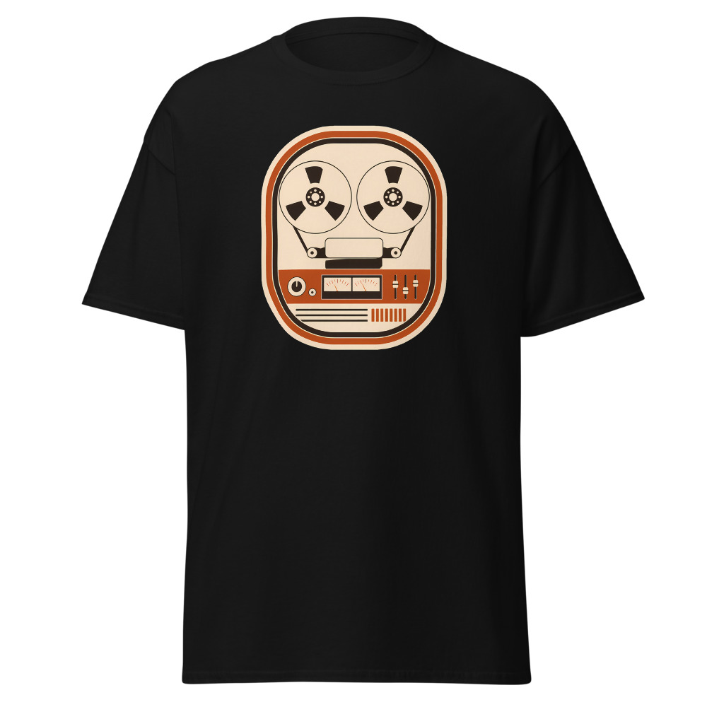 Retro Reel-to-Reel T-Shirt | 1970s Analog Tape Deck Music Tee