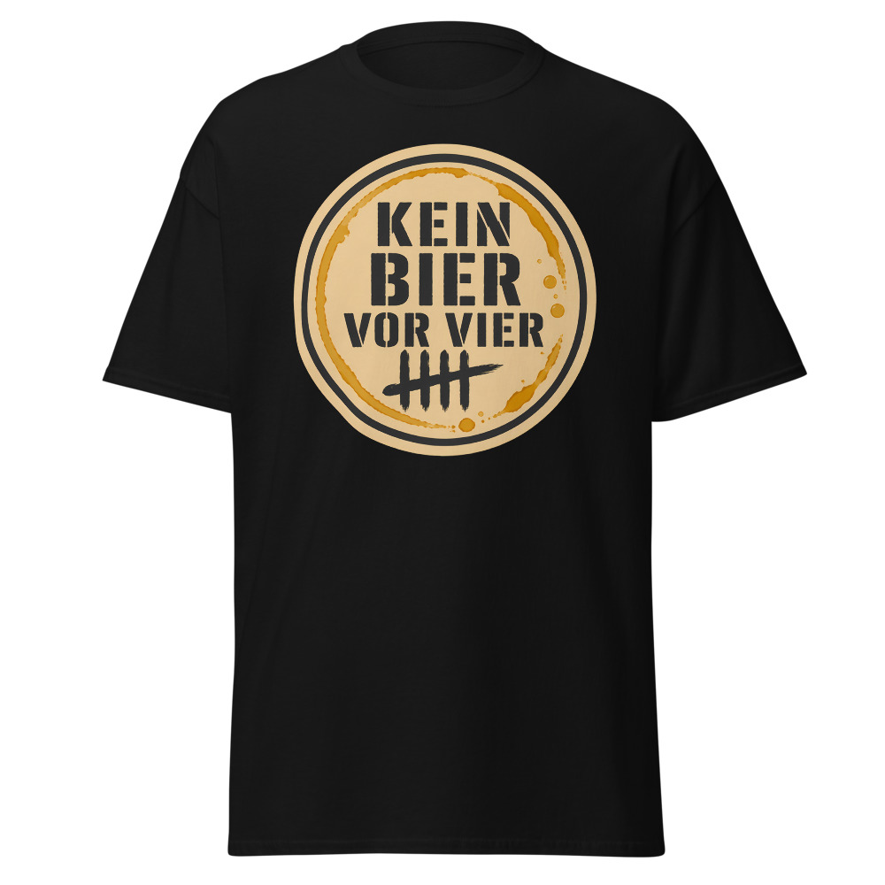 Retro Oktoberfest T-Shirt | Kein Bier Vor Vier German Beer Mat Tee - Image 7
