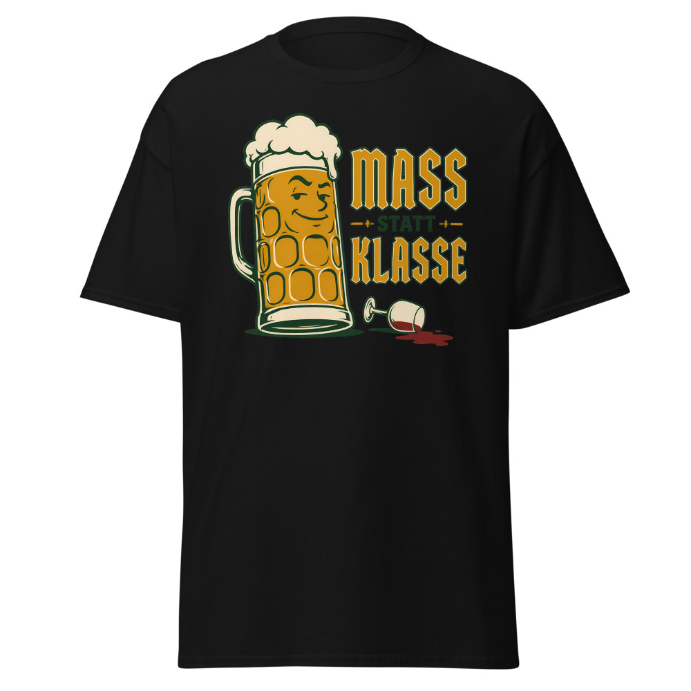 Vintage Oktoberfest T-Shirt | Mass Statt Klasse German Beer Pun Tee - Image 7
