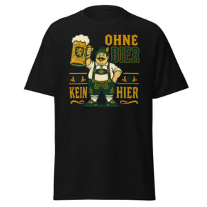 Retro Oktoberfest T-Shirt | Ohne Bier Kein Hier German Beer Fest Tee