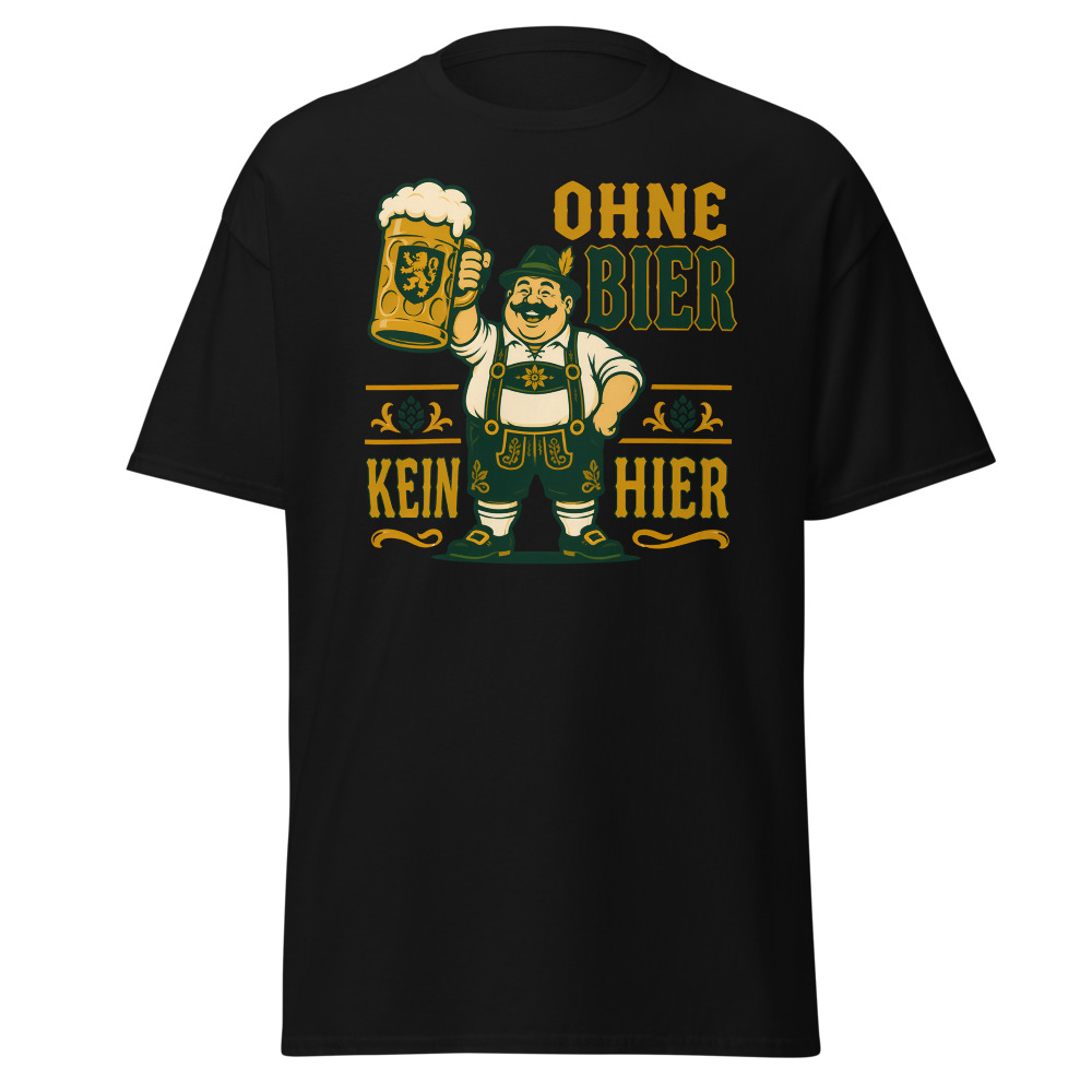 Retro Oktoberfest T-Shirt | Ohne Bier Kein Hier German Beer Fest Tee - Image 7
