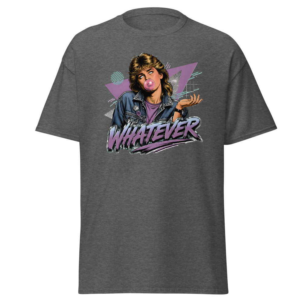Funny 80s Teen T-Shirt | Whatever Retro 80s Slang Deadpan Tee - Image 4