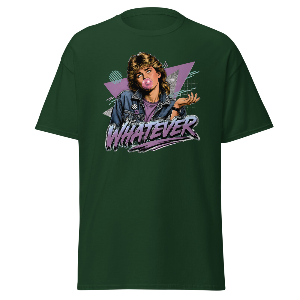 Funny 80s Teen T-Shirt | Whatever Retro 80s Slang Deadpan Tee - Image 5