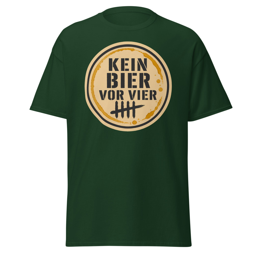 Retro Oktoberfest T-Shirt | Kein Bier Vor Vier German Beer Mat Tee - Image 8