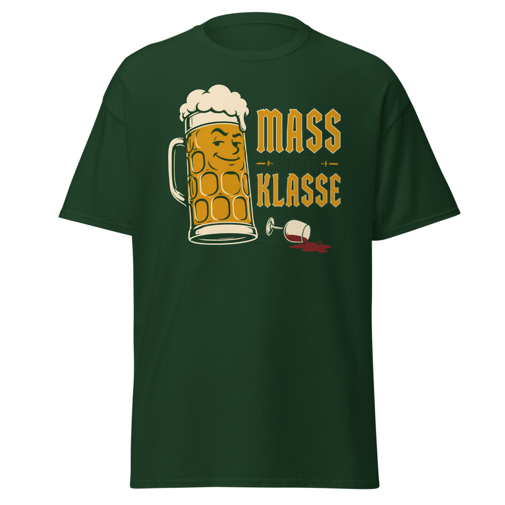 Vintage Oktoberfest T-Shirt | Mass Statt Klasse German Beer Pun Tee - Image 8