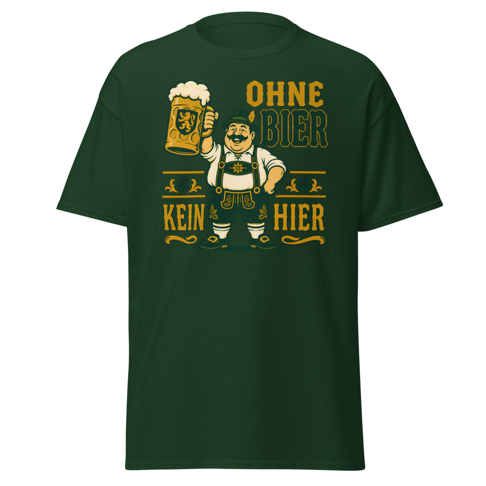 Retro Oktoberfest T-Shirt | Ohne Bier Kein Hier German Beer Fest Tee - Image 8