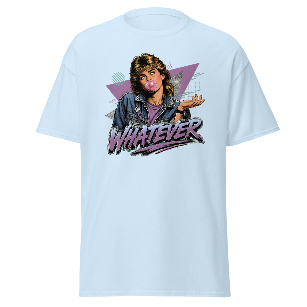 Funny 80s Teen T-Shirt | Whatever Retro 80s Slang Deadpan Tee - Image 6