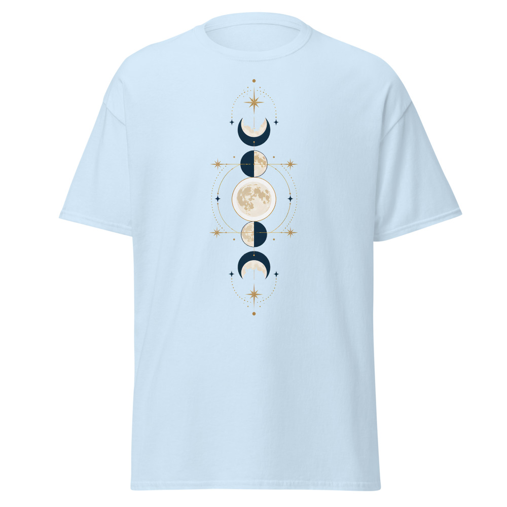 Celestial Moon Phases T-Shirt | Retro Lunar Alignment Diagram Tee - Image 7