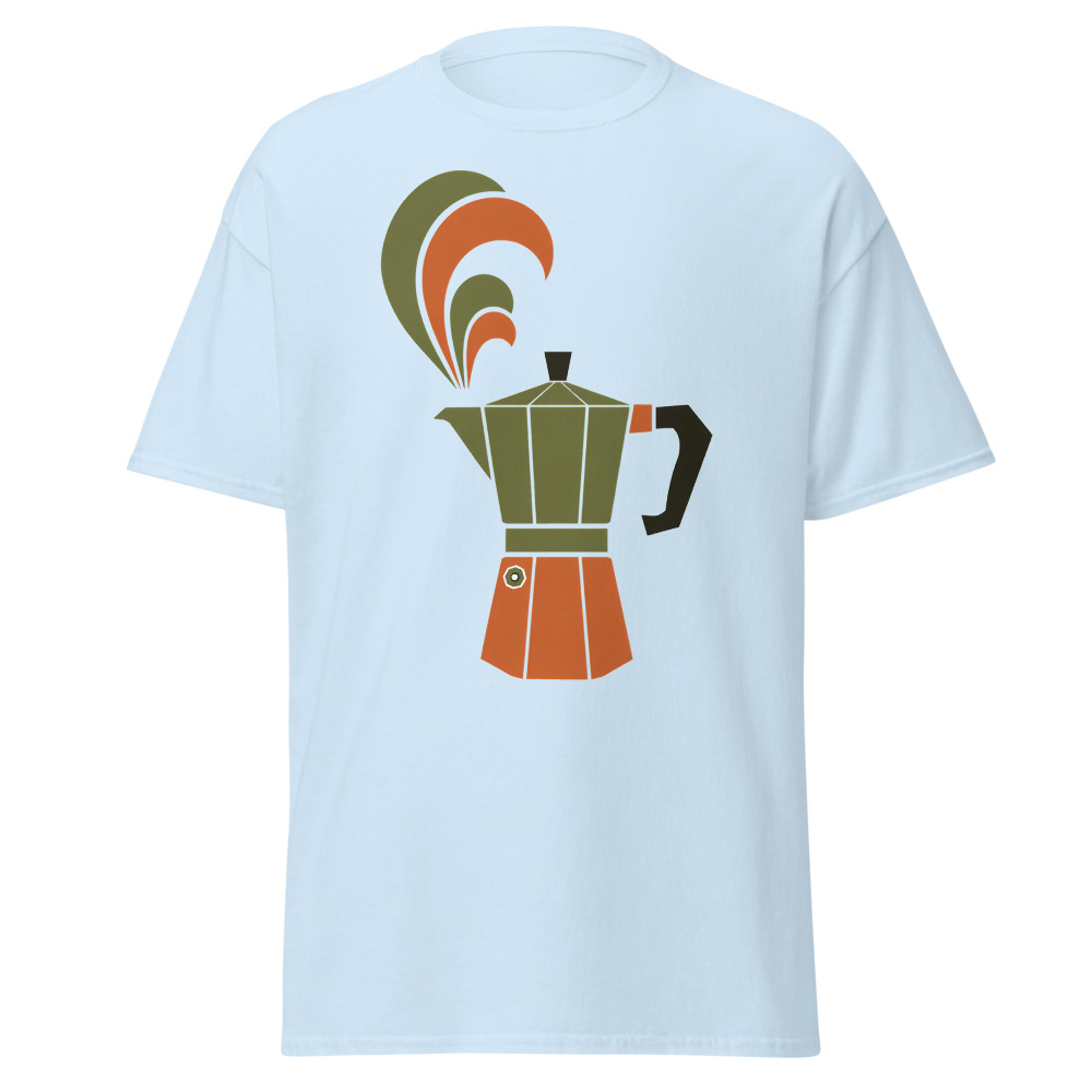 Retro Moka Pot T-Shirt | Italian Espresso Icon Vintage Coffee Tee - Image 6