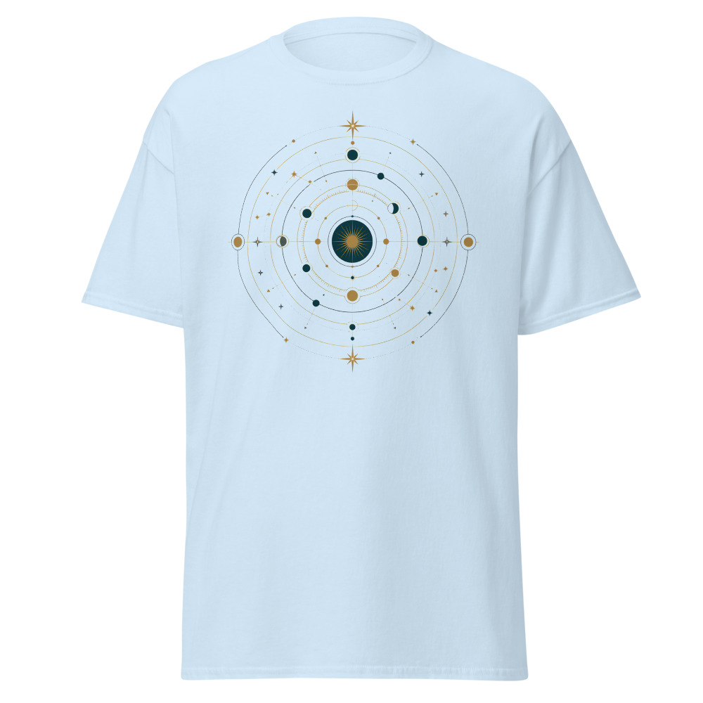 Celestial Astrolabe T-Shirt | Retro Constellation Orbit Diagram Tee - Image 7