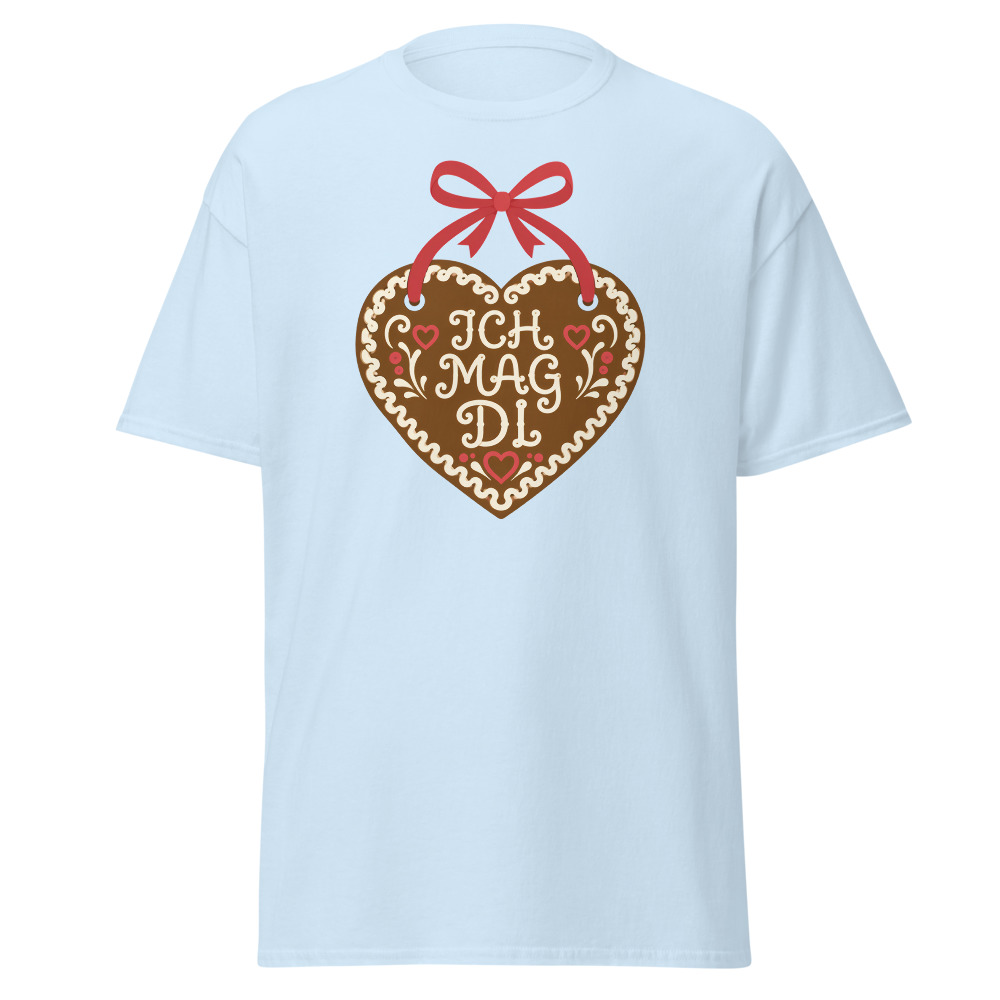 Retro Oktoberfest T-Shirt | Ich Mag Di Gingerbread Heart Folk Tee - Image 4