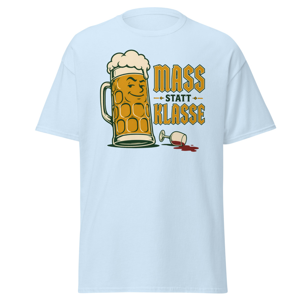 Vintage Oktoberfest T-Shirt | Mass Statt Klasse German Beer Pun Tee - Image 4