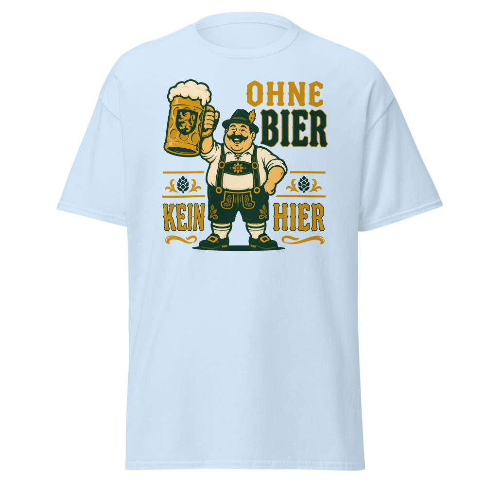 Retro Oktoberfest T-Shirt | Ohne Bier Kein Hier German Beer Fest Tee - Image 4