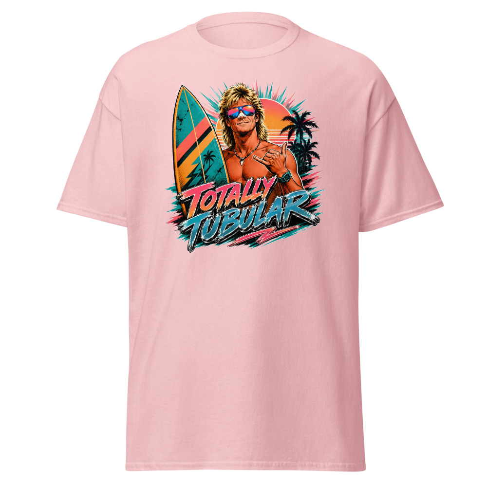 Funny 80s Surfer T-Shirt | Totally Tubular Retro 80s Slang Beach Tee - Image 7