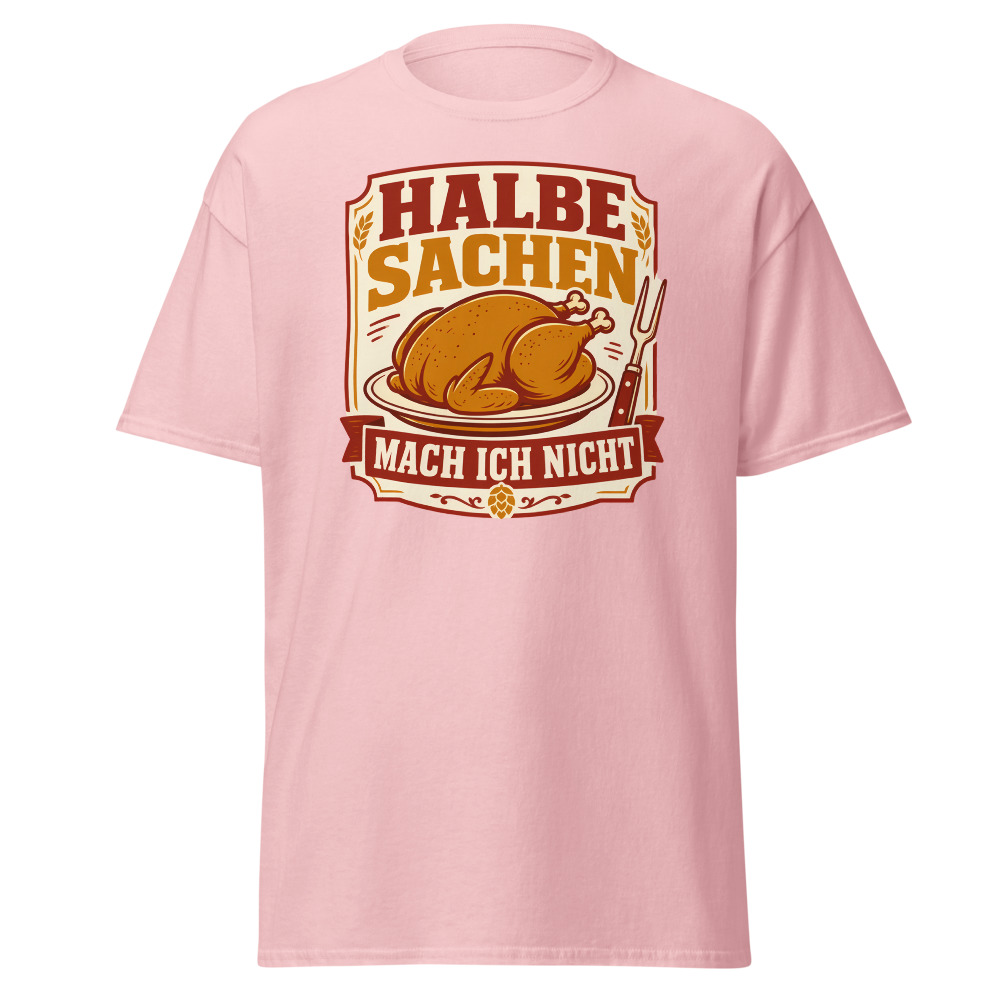 Retro Oktoberfest T-Shirt | Halbe Sachen German Roast Chicken Tee - Image 9