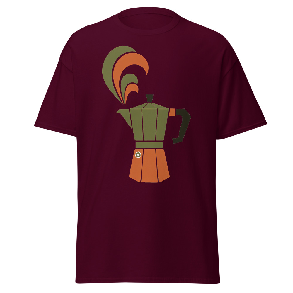 Retro Moka Pot T-Shirt | Italian Espresso Icon Vintage Coffee Tee - Image 8
