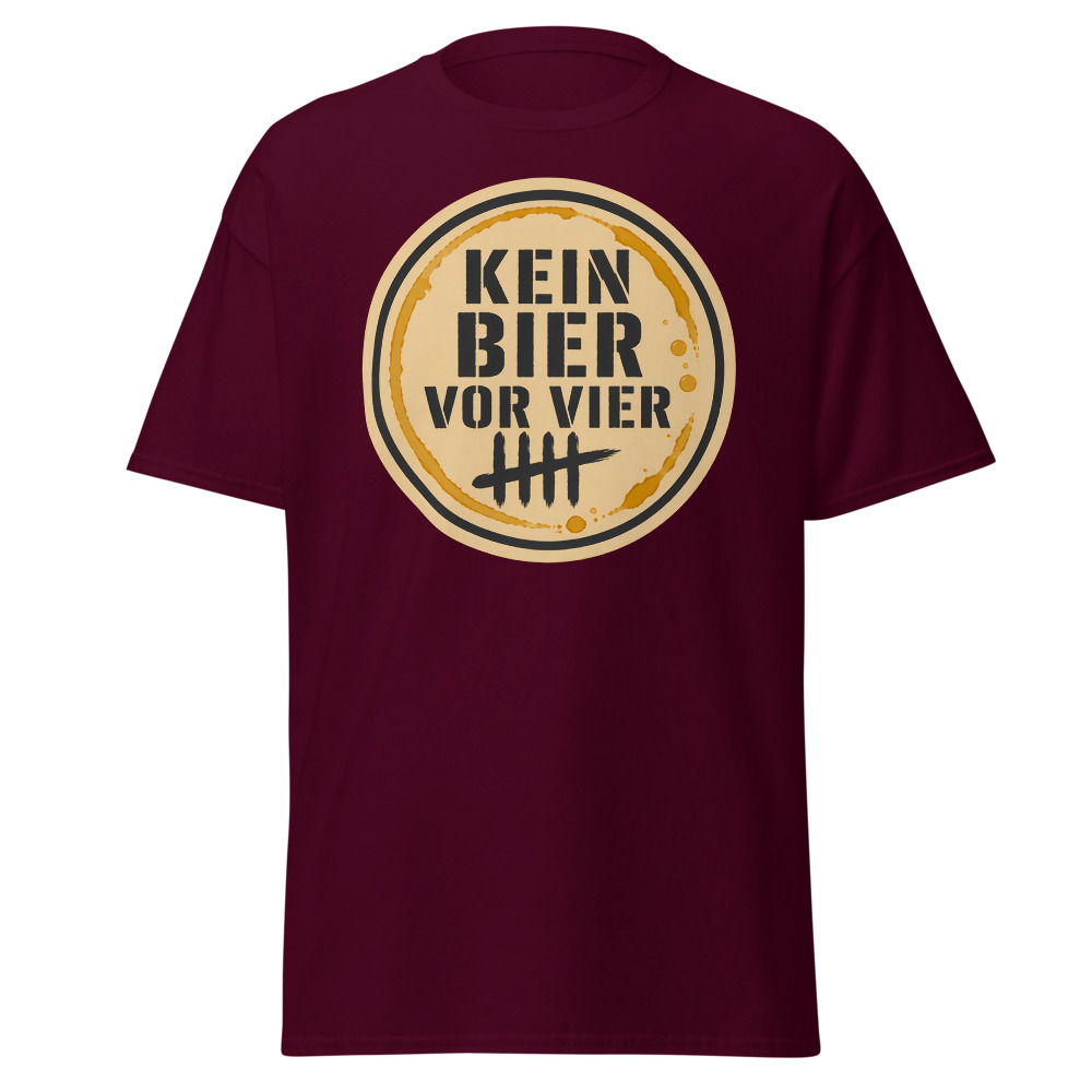 Retro Oktoberfest T-Shirt | Kein Bier Vor Vier German Beer Mat Tee - Image 10