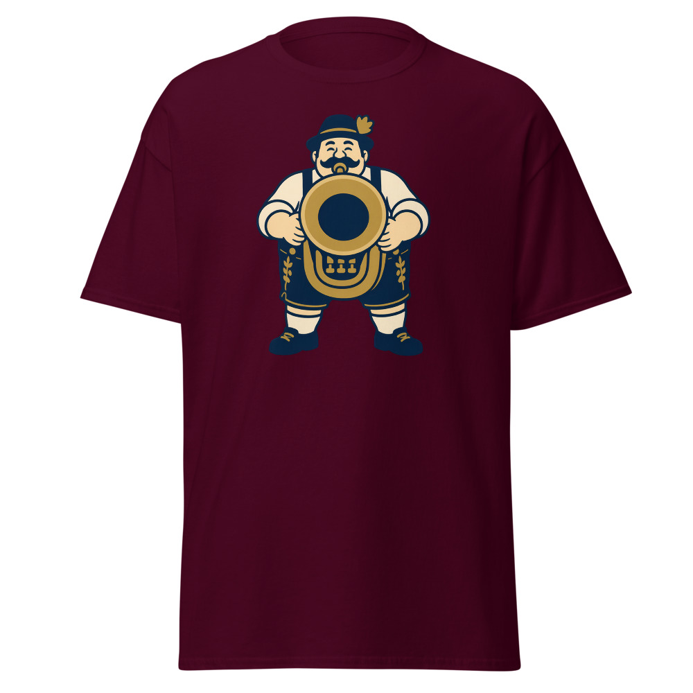 Retro Oktoberfest T-Shirt | Oompah Brass Band Tuba Player Tee - Image 10