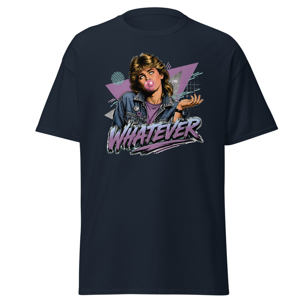 Funny 80s Teen T-Shirt | Whatever Retro 80s Slang Deadpan Tee - Image 9