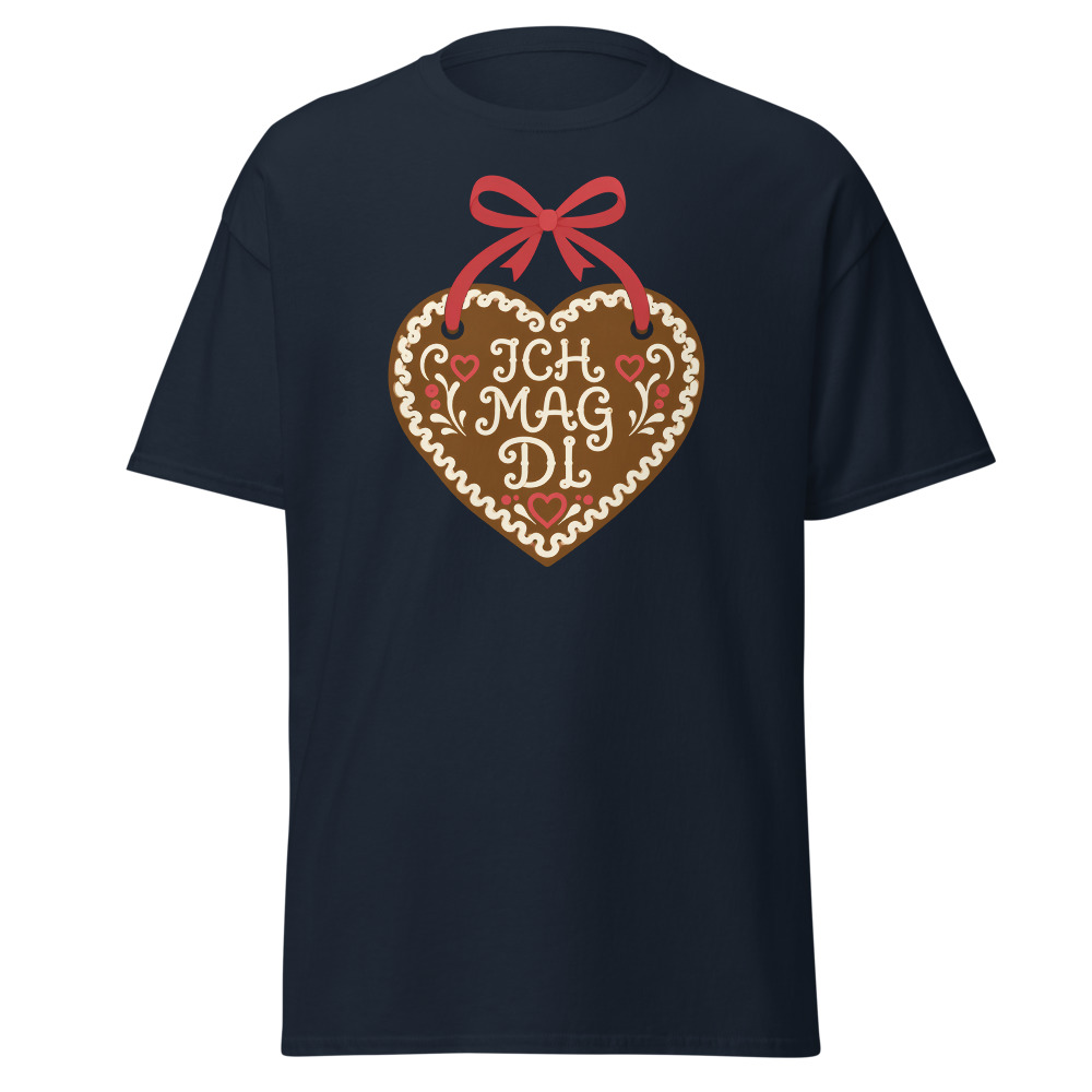 Retro Oktoberfest T-Shirt | Ich Mag Di Gingerbread Heart Folk Tee - Image 11