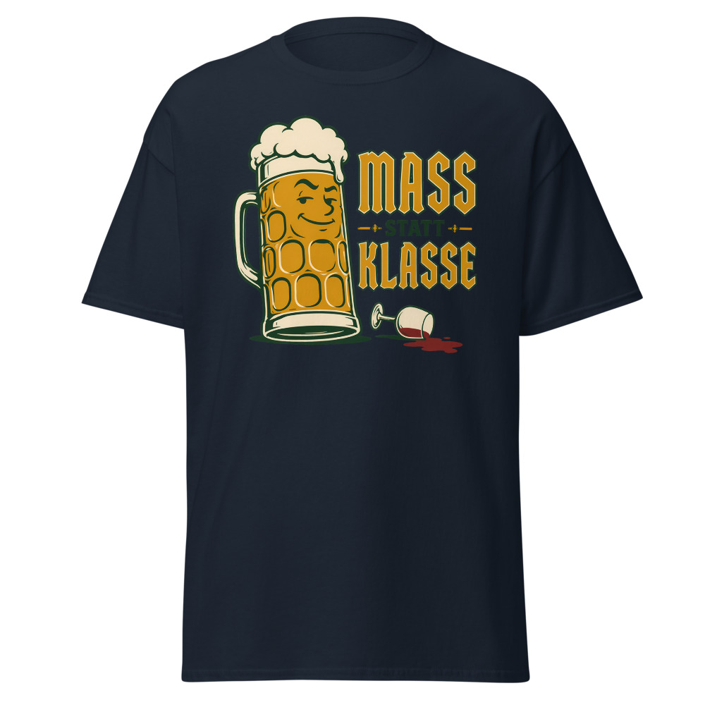 Vintage Oktoberfest T-Shirt | Mass Statt Klasse German Beer Pun Tee - Image 11