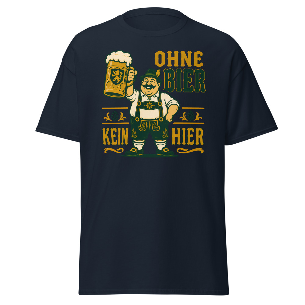 Retro Oktoberfest T-Shirt | Ohne Bier Kein Hier German Beer Fest Tee - Image 11